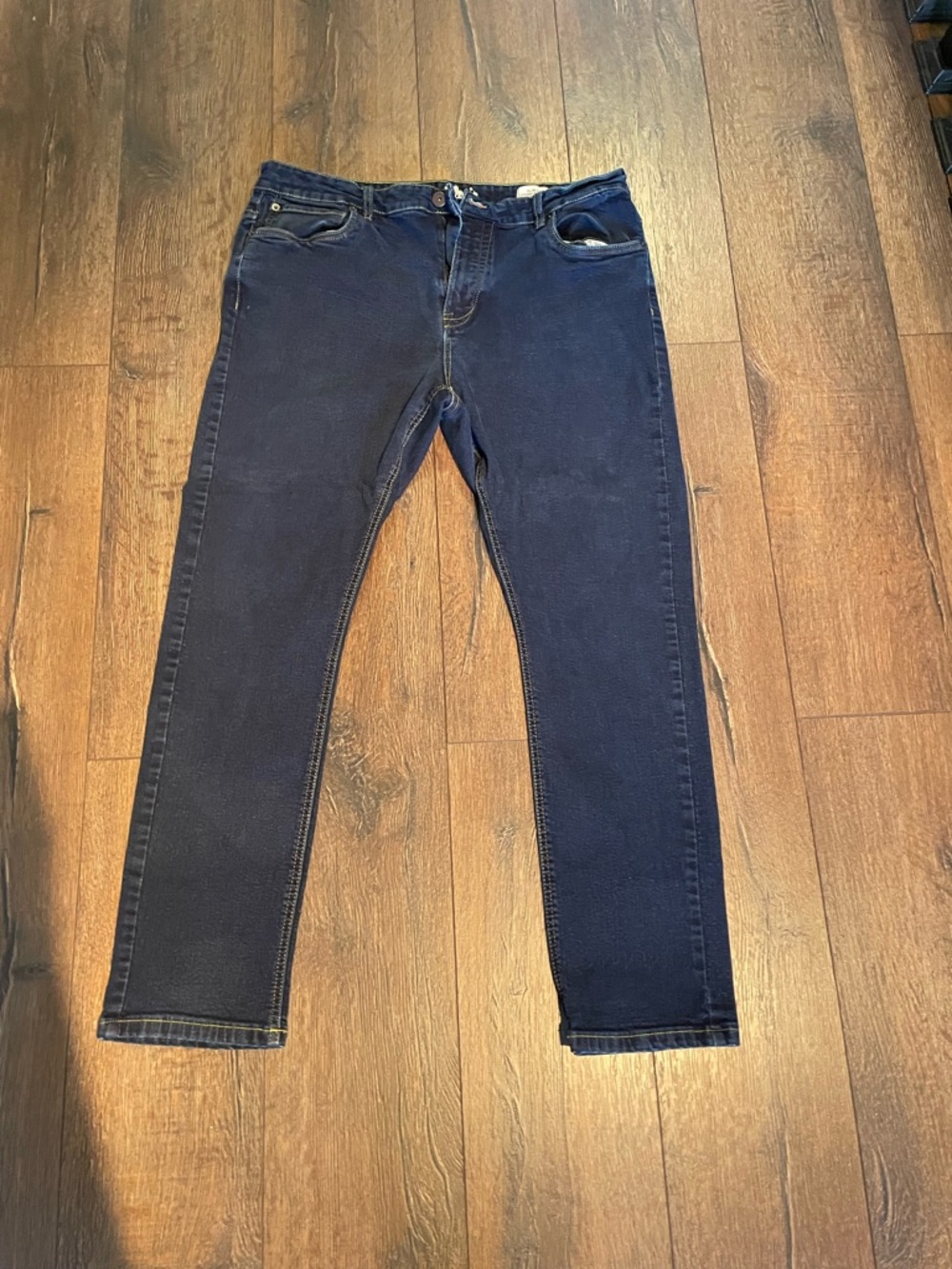 Slim Fit Men's Skinny Jeans in Dark Blue